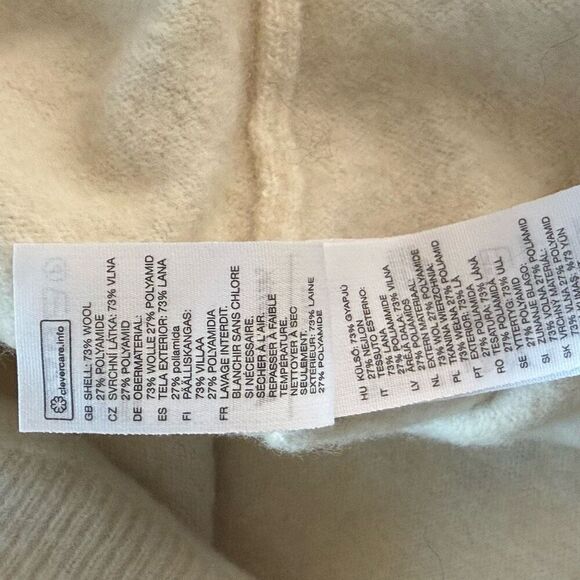 Stockholm Atelier & Other Stories Wool Blend Hi Low Crewneck Sweater in Ivory - - Picture 8 of 9